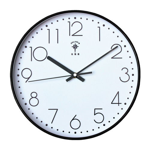 北极星电波钟客厅静音大挂钟简约钟表创意时钟时尚石英钟自动对时
